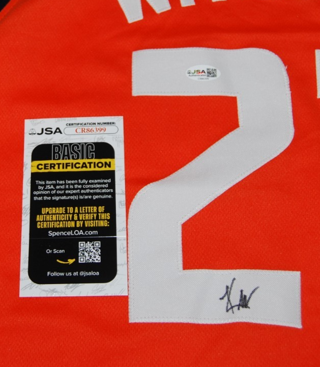 KEATON WAGLER signed (ILLINOIS FIGHTING ILLINI) basketball jersey JSA CR86399