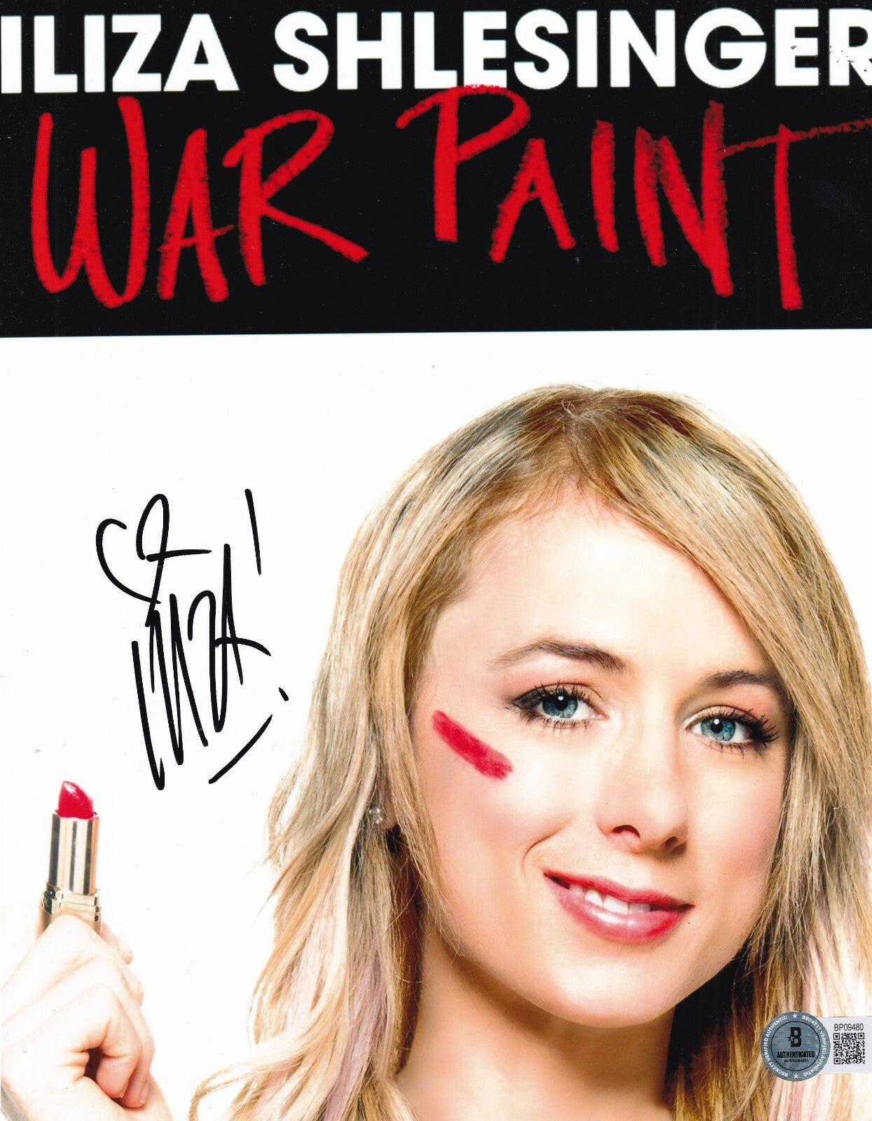 ILIZA SHLERSINGER signed (LAST COMIC STANDING) 8X10 photo BECKETT BAS BP09480