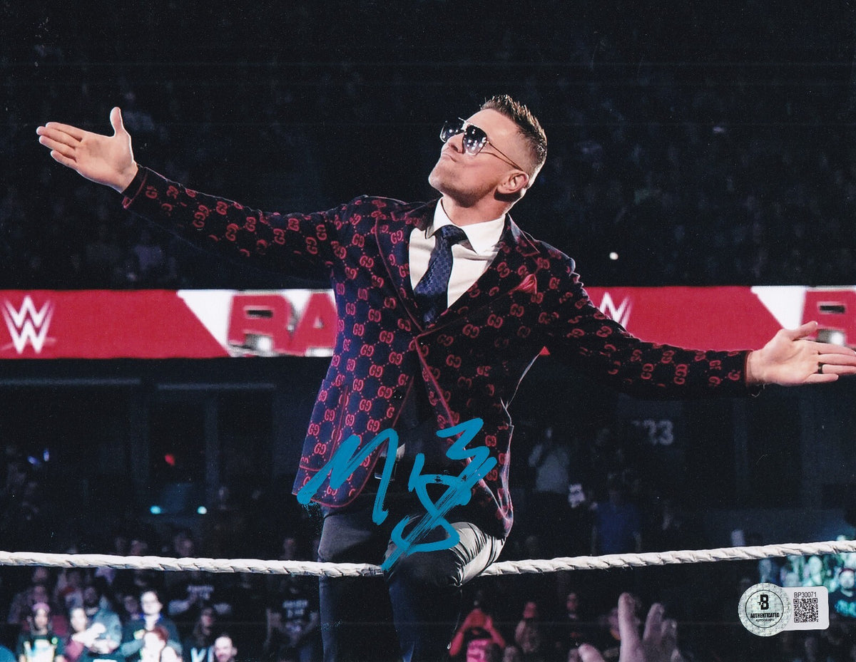 THE MIZ signed (WWE) Wrestling Michael Mizanin Smackdown 8X10 BECKETT BP30071