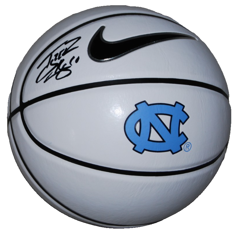 TYLER HANSBROUGH signed NORTH CAROLINA TAR HEELS logo basketball BECKETT BV10253