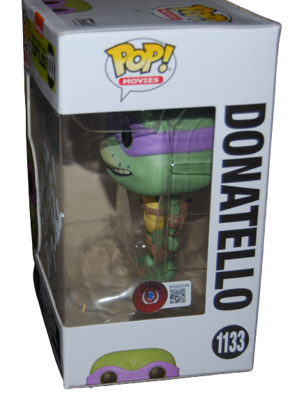 BARRY GORDON signed (NINJA TURTLES) DONATELLO Funko Pop #1133 BECKETT BG89248
