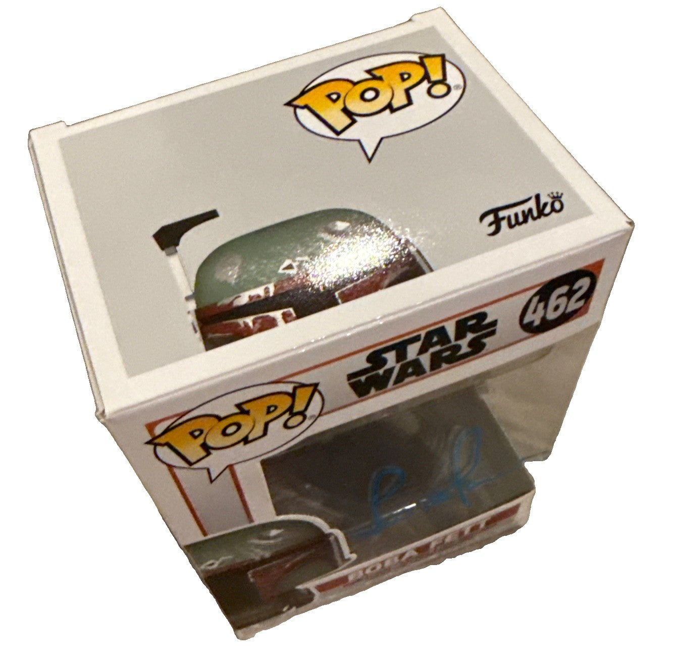 TEMUERA MORRISON signed (BOBA FETT) Mandalorian Funko Pop #462 JSA CK92744