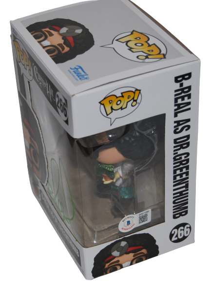 B-REAL signed (DR GREENTHUMB) #266 Funko Pop Cypress Hill BECKETT BAS BH01100
