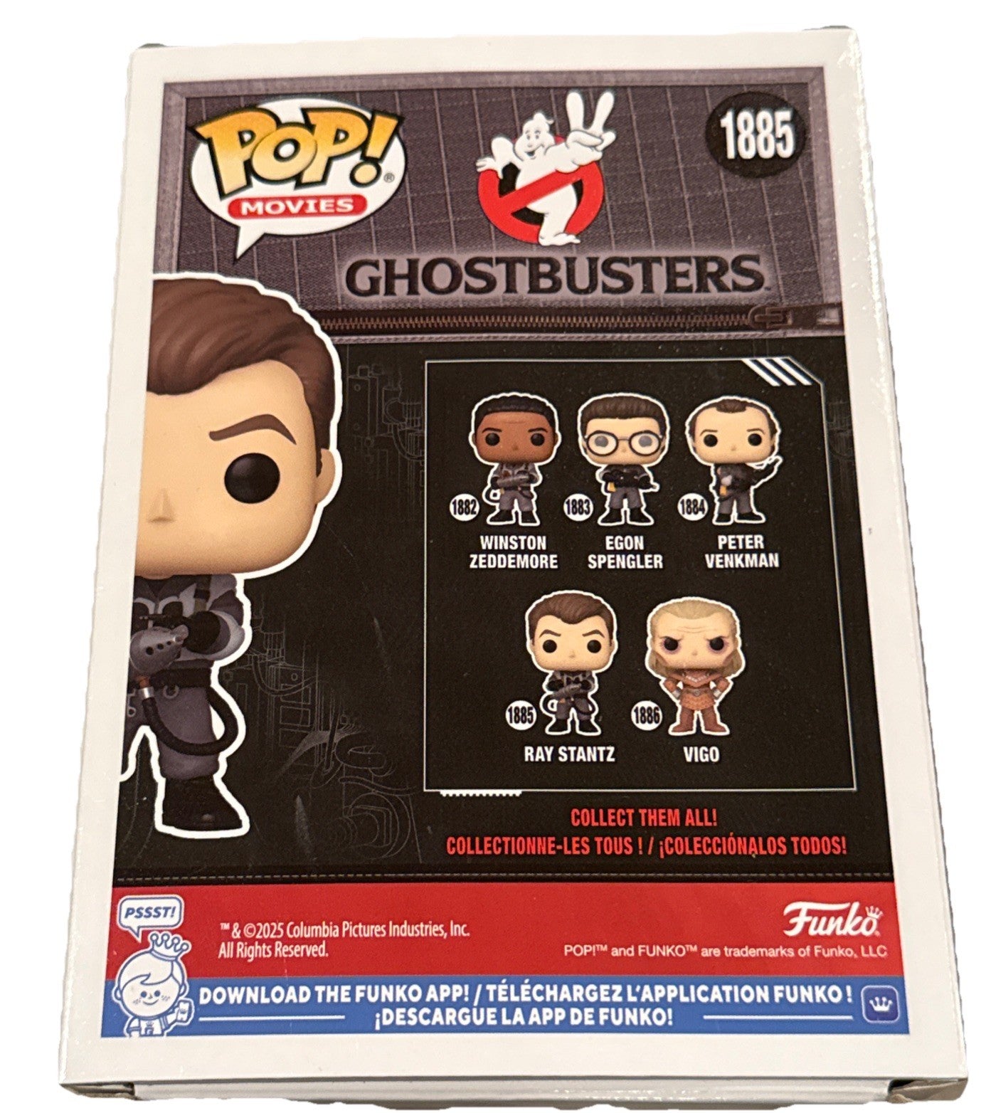 DAN AYKROYD signed (GHOSTBUSTERS) Ray Stantz Funko Pop #1885 BECKETT 3W041851