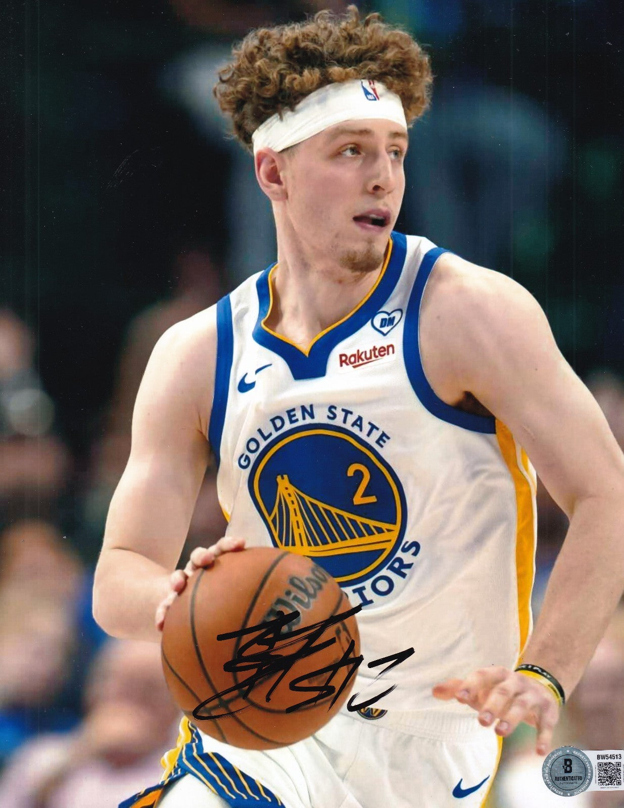 BRANDIN PODZIEMSKI signed (GOLDEN STATE WARRIORS basketball 8X10 BECKETT BW54513