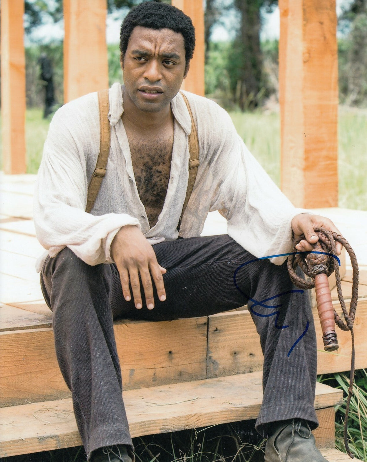 CHIWETEL EJIOFOR signed (12 YEARS A SLAVE) Movie 8X10 photo *Solomon* W/COA #3