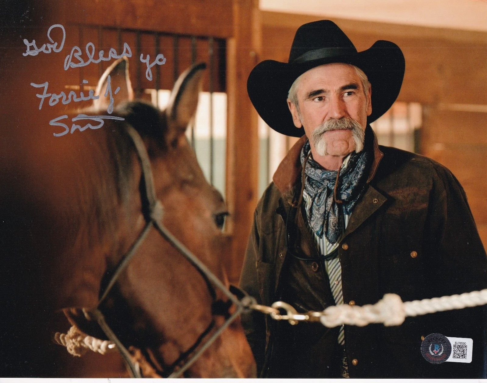 FORRIE J SMITH signed (YELLOWSTONE) Lloyd autographed 8X10 photo BECKETT BJ76590