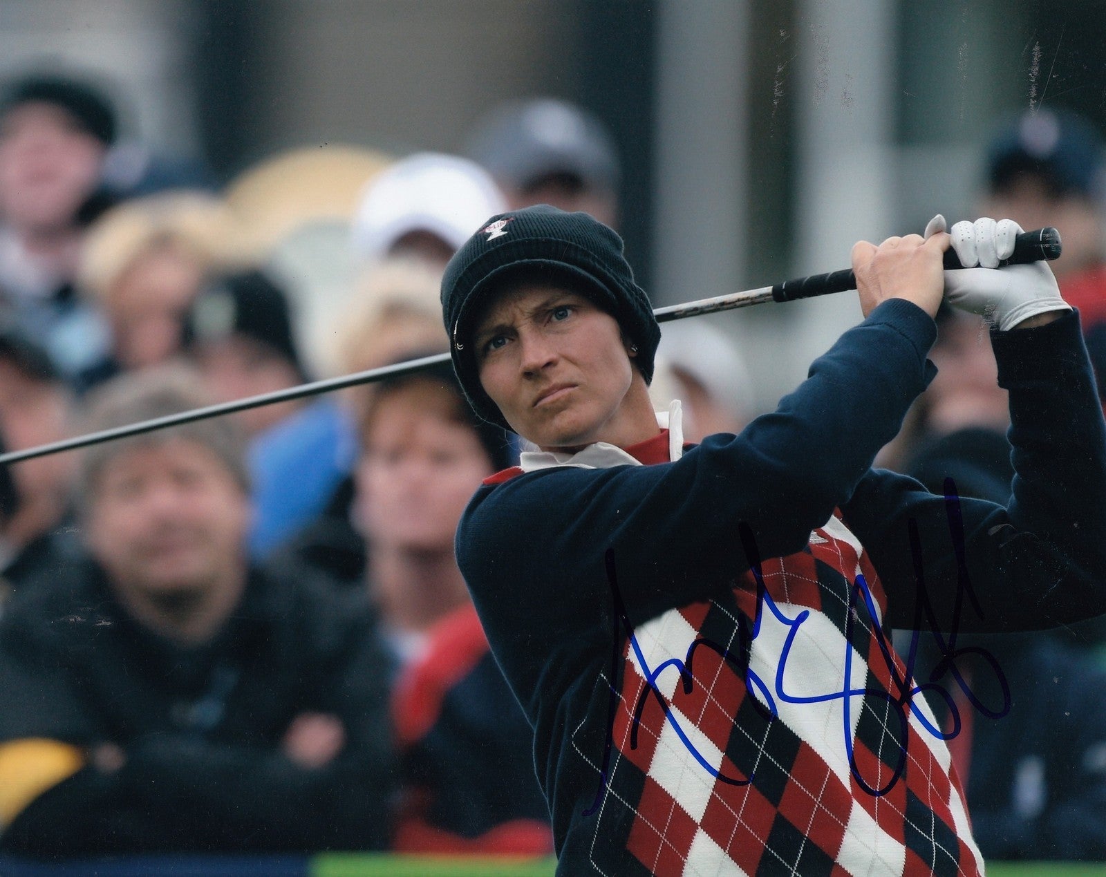 ANGELA STANFORD signed *LPGA* WOMENS GOLF 8X10 photo W/COA *USA* SOLHEIM CUP