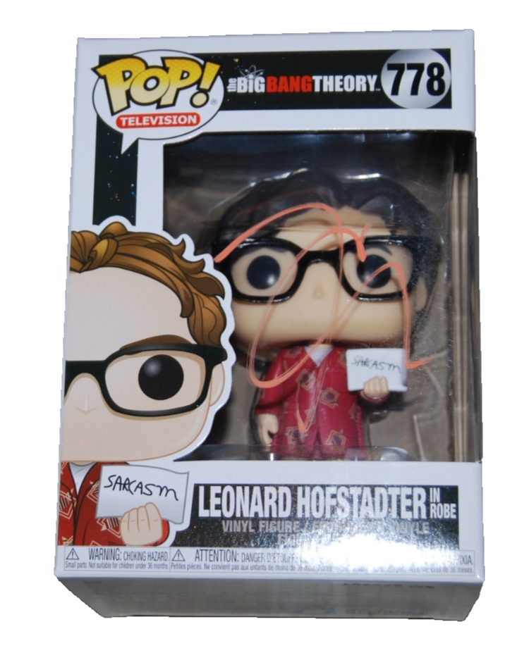 JOHNNY GALECKI signed (BIG BANG THEORY) Leonard #778 Funko Pop #BECKETT BU41139
