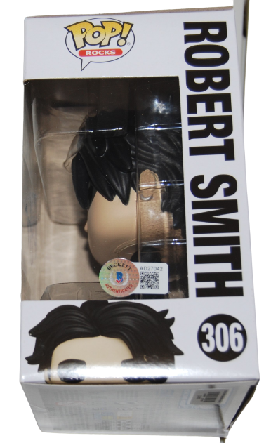 ROBERT SMITH signed (THE CURE) Funko Pop Hot Topic #306 BECKETT BAS AD27042