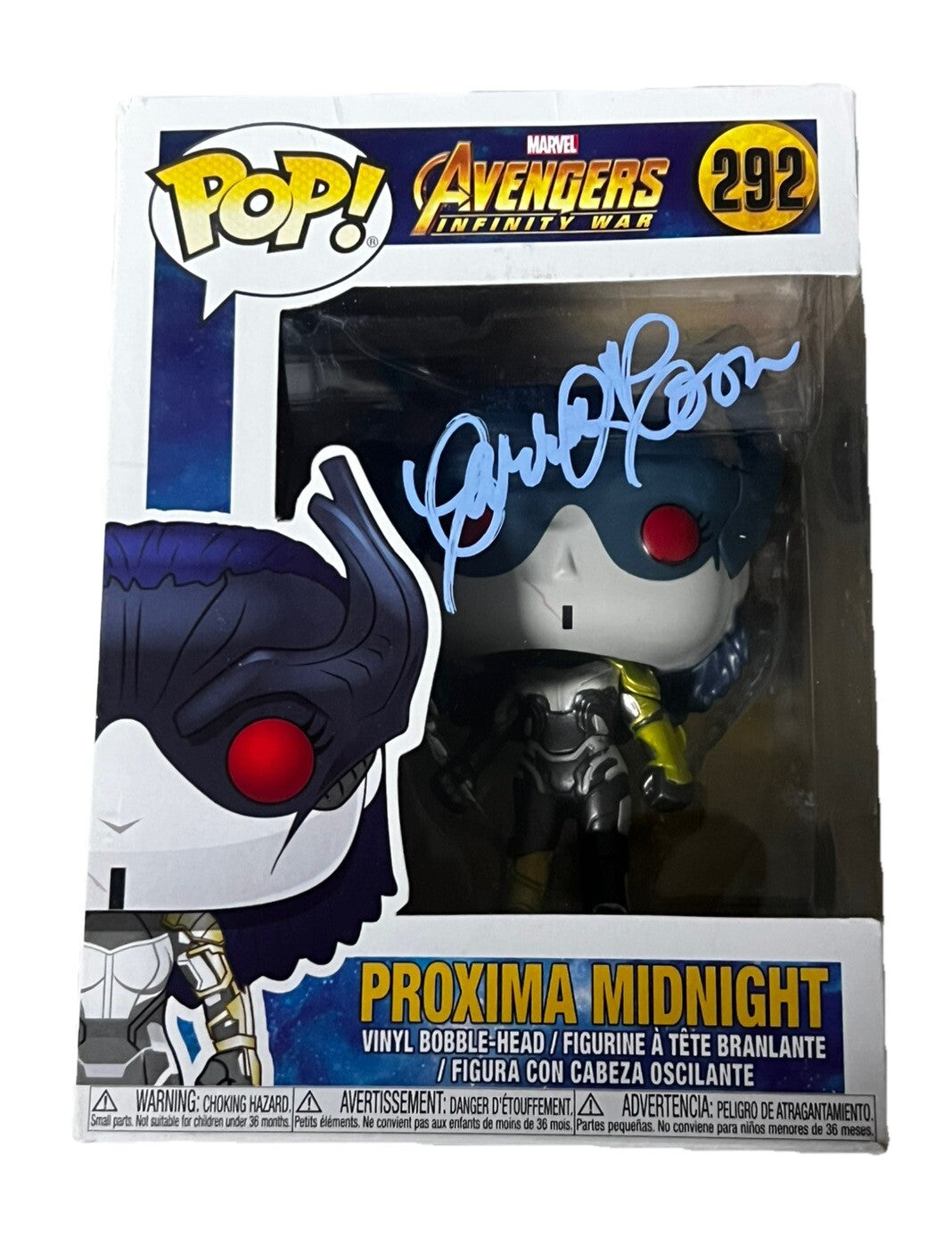 CARRIE COON signed (AVENGERS) PROXIMA MIDNIGHT Funko Pop 290 BECKETT BAS BC89026