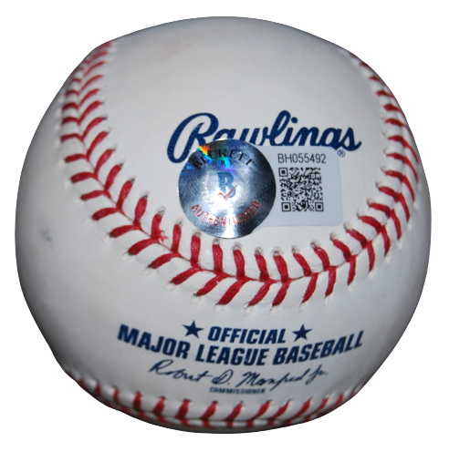 OZZIE GUILLEN signed (CHICAGO WHITE SOX) OML baseball BECKETT BAS BH055492