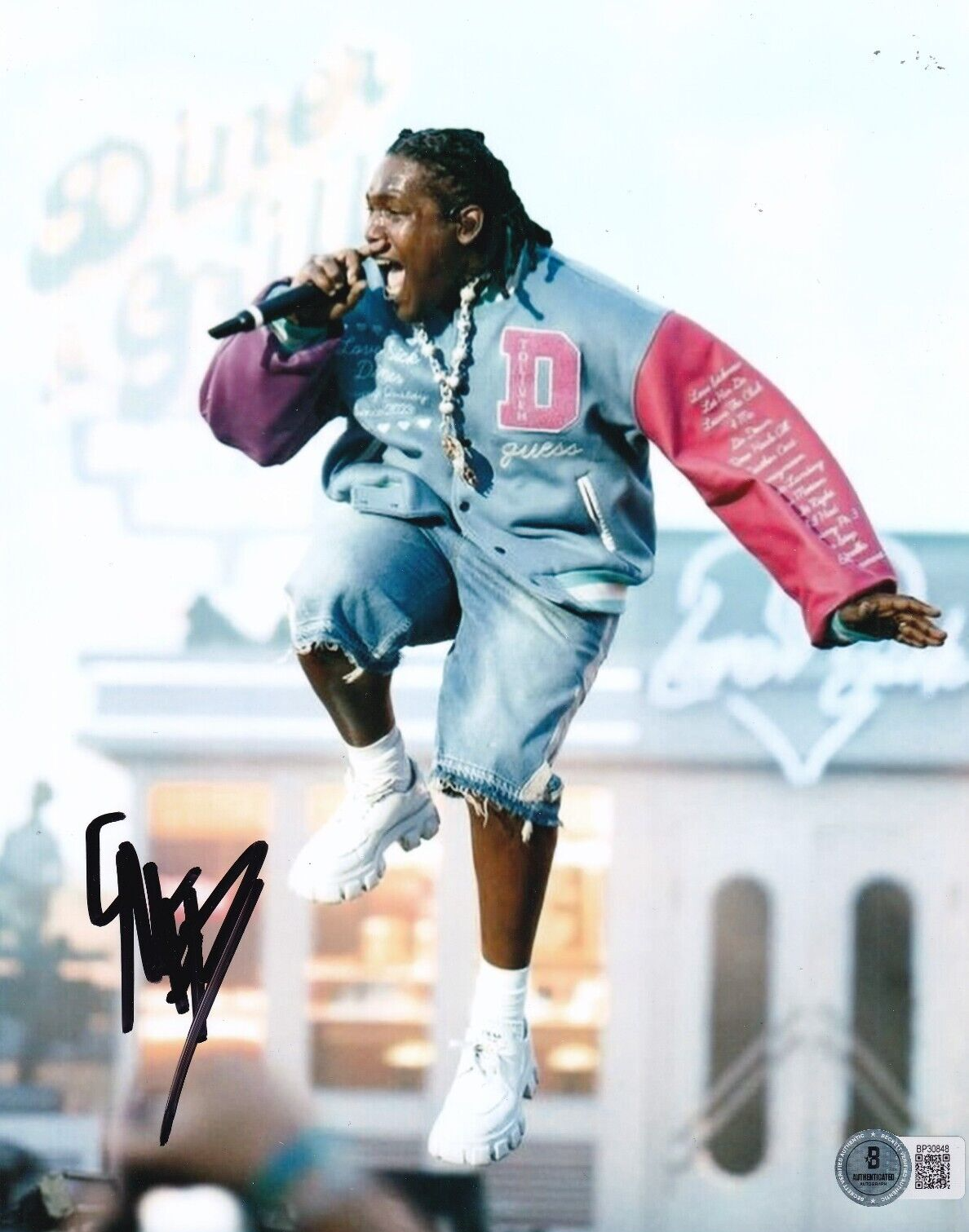 DON TOLLIVER signed (LOVE SICK) Music Rapper GLOCK 8X10 photo BECKETT BP30848