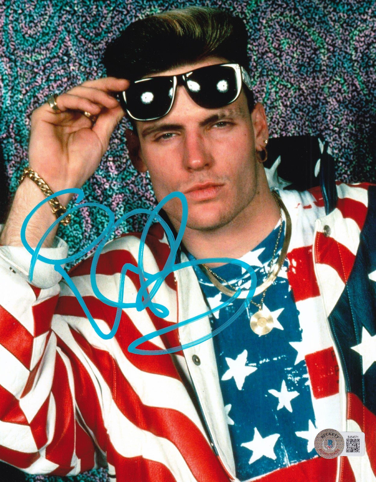 VANILLA ICE signed (COOL as ICE) Robert Van Winkle 8X10 BECKETT BAS BJ54571