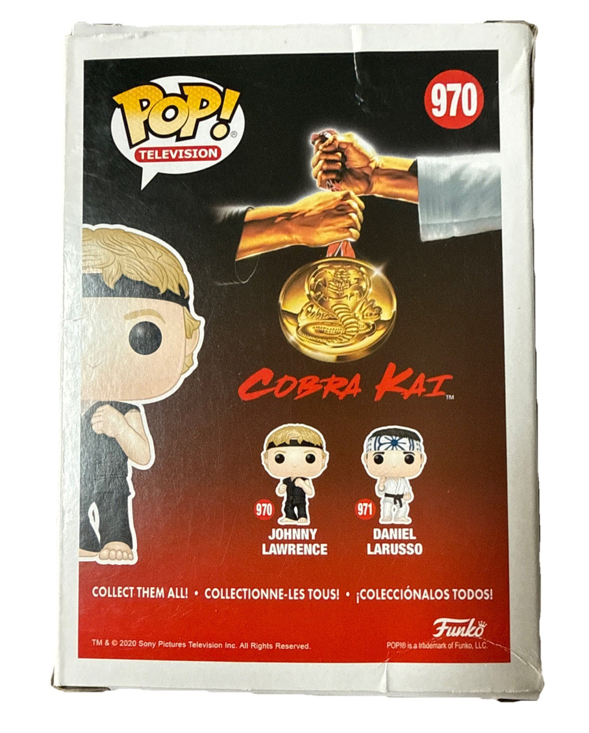 WILLIAM ZABKA signed (COBRA KAI) Johnny Lawrence Funko Pop #970 BECKETT 4W124567