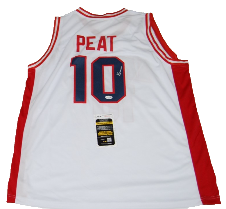 KOA PEAT signed (ARIZONA WILDCATS) White custom basketball jersey JSA CR86396