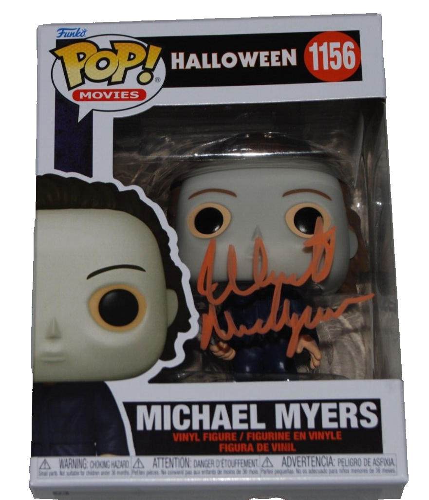 NICK CASTLE signed (HALLOWEEN Michael Myers Funko pop #1156 BECKETT BAS 1W002749
