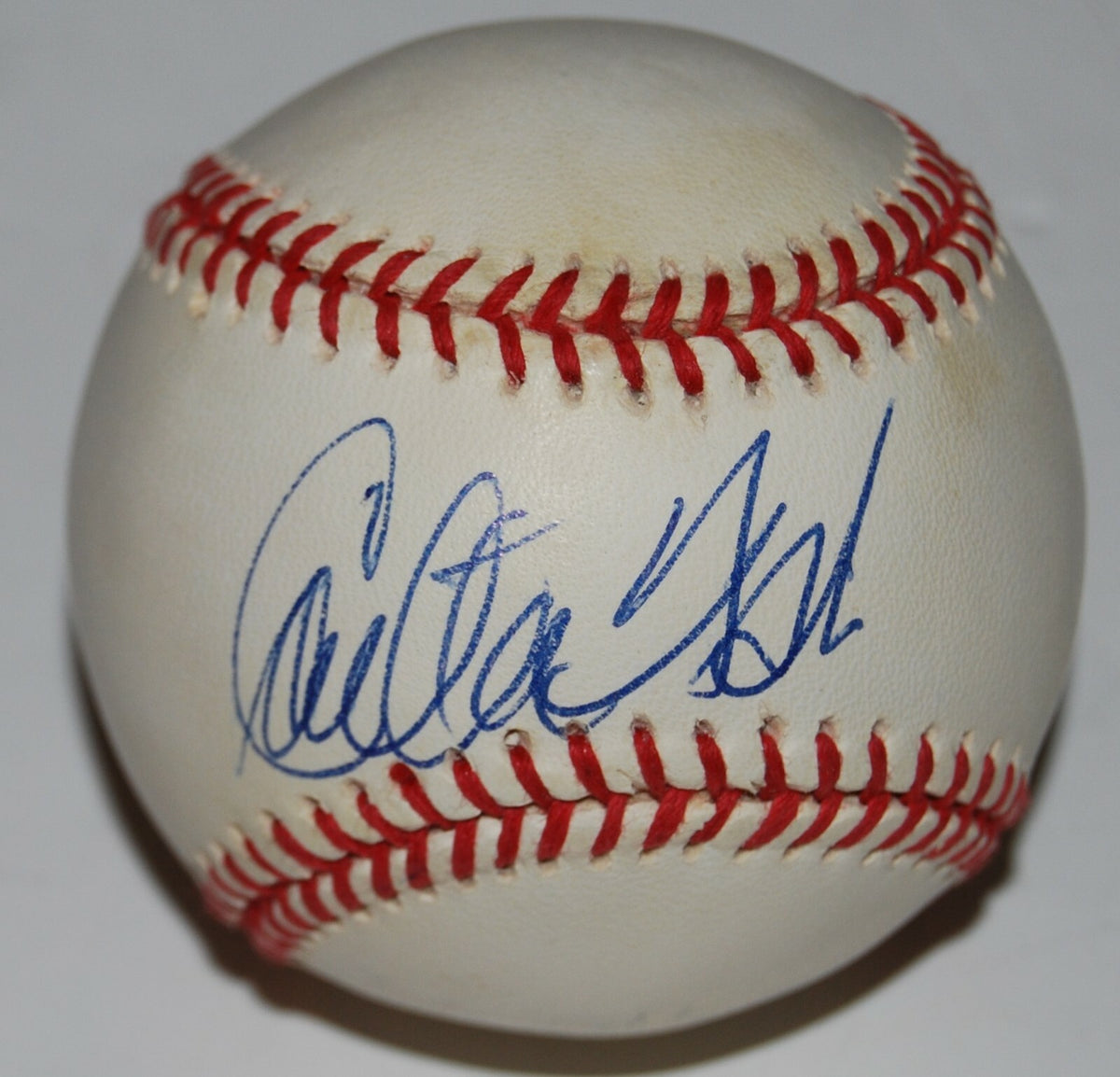 CARLTON FISK signed OAL baseball (BOSTON RED SOX) HOF Chicago White Sox W/COA