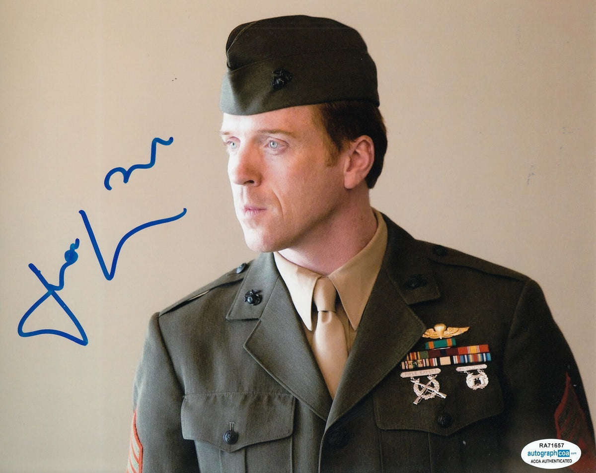 DAMIAN LEWIS signed (HOMELAND) TV Show 8X10 photo *Nicholas Brody* ACOA #2