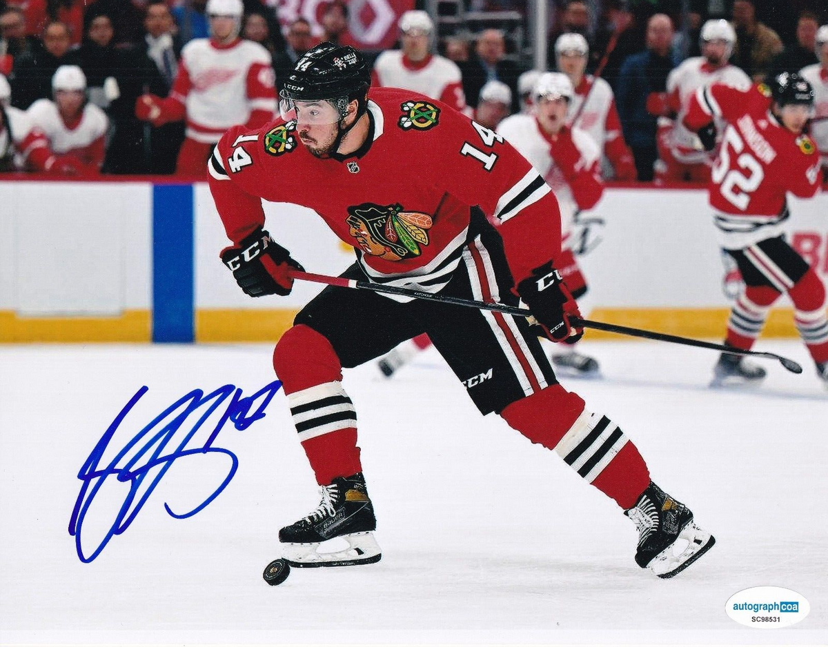 BORIS KATCHOUK signed (CHICAGO BLACKHAWKS) Hockey 8X10 photo ACOA SC98531