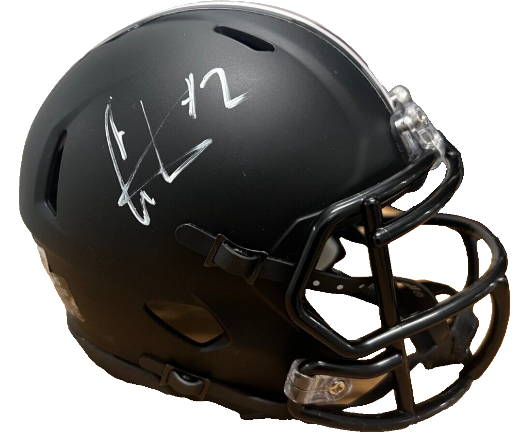 CRIS CARTER signed (OHIO STATE BUCKEYES) mini football helmet BECKETT BM02897