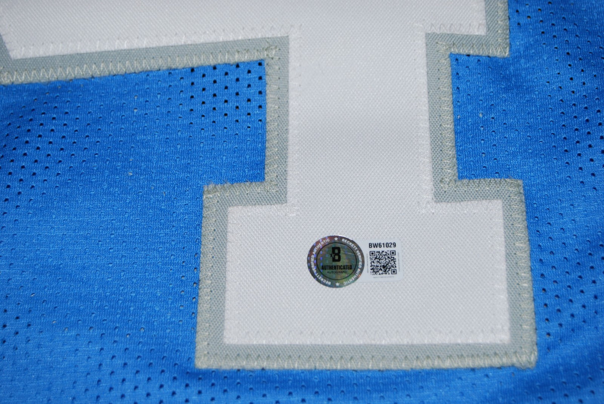 CHRIS SPIELMAN signed (DETROIT LIONS) custom football jersey BECKETT BAS BW61029