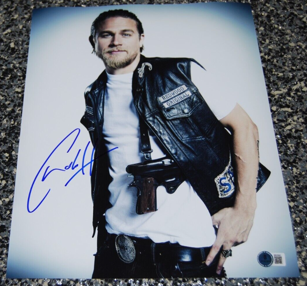 CHARLIE HUNNAM signed (SONS OF ANARCHY) 11X14 SOA JAX TELLER BECKETT BR25991