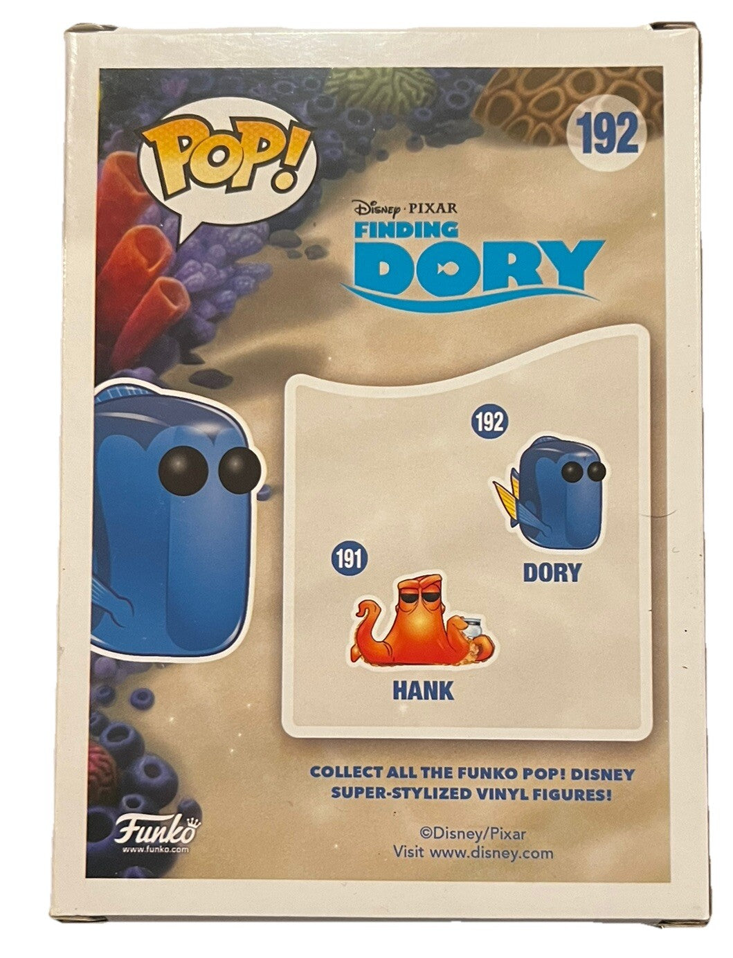 ELLEN DEGENERES signed (FINDING DORY) Nemo #192 Funko Pop Disney ACOA SD27368