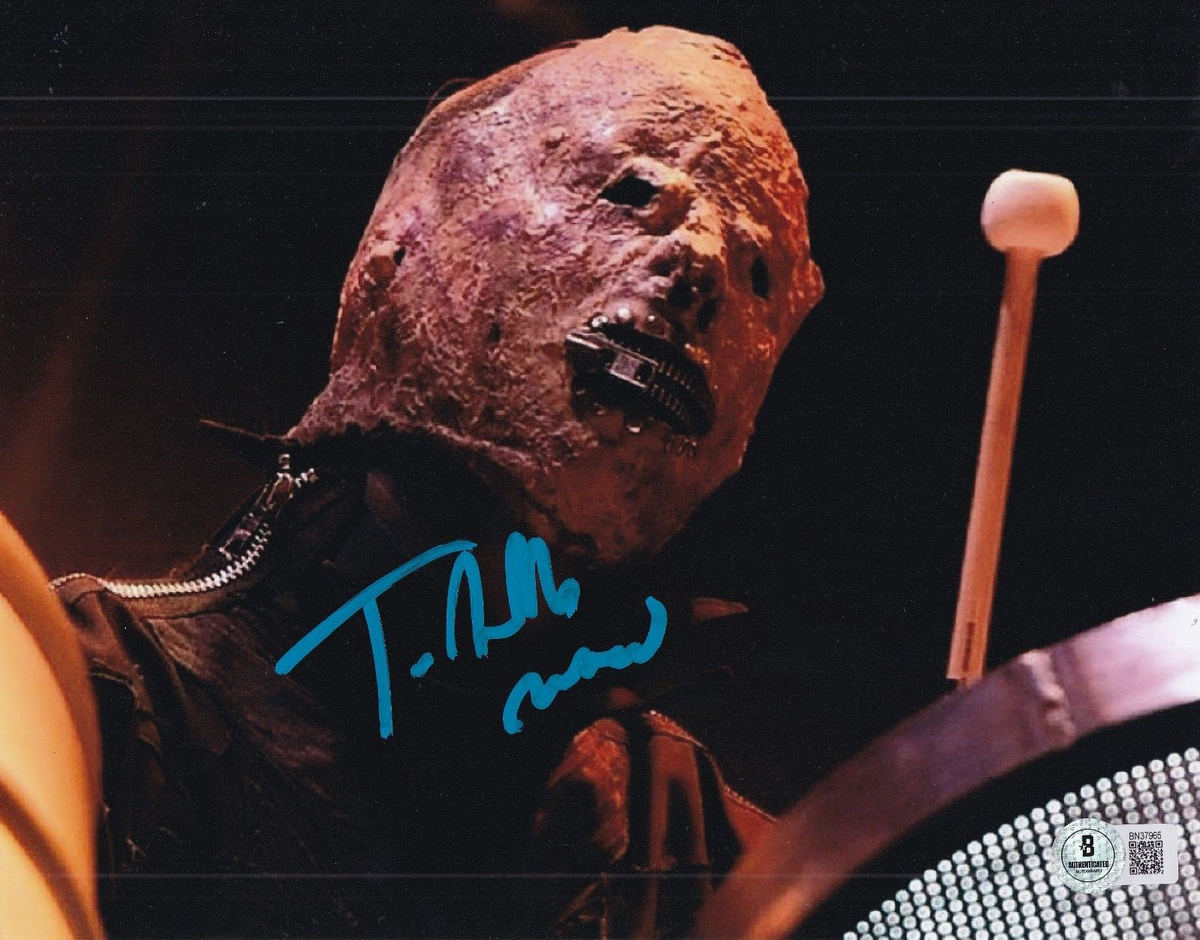 MICHAEL PFAFF signed (SLIPKNOT) Tortilla Man music 8X10 photo BECKETT BN37965