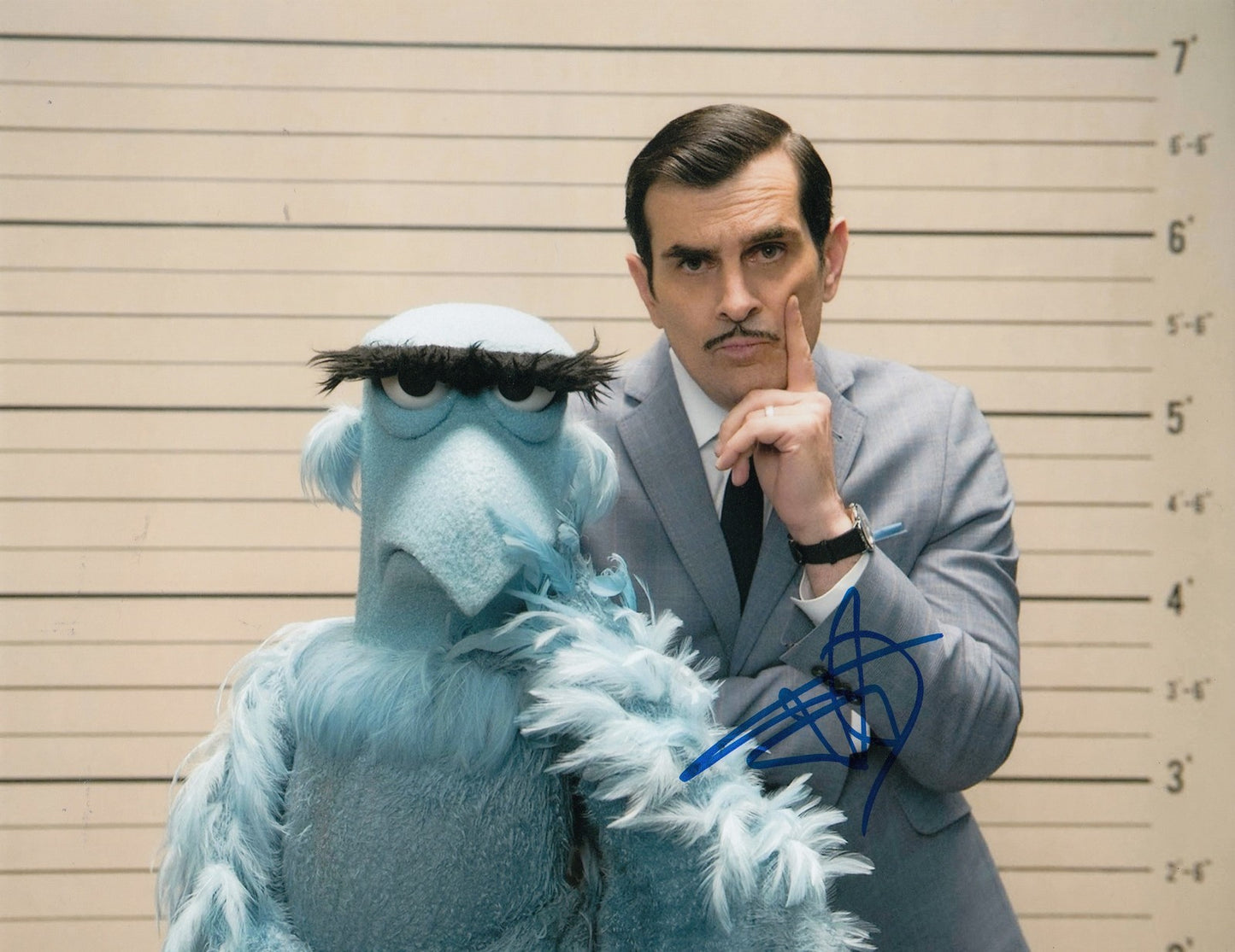 TY BURRELL signed *Muppets Most Wanted* MOVIE 8X10 photo W/COA Jean Pierre