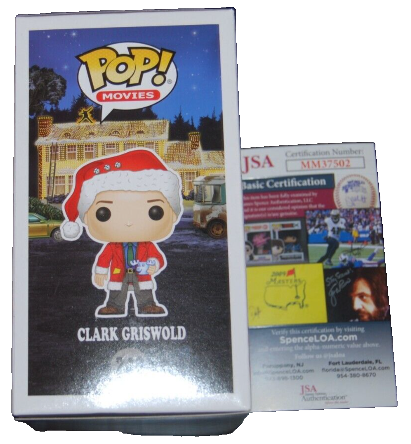 CHEVY CHASE signed (CHRISTMAS VACATION) Griswold White Ink #242 Funko Pop JSA