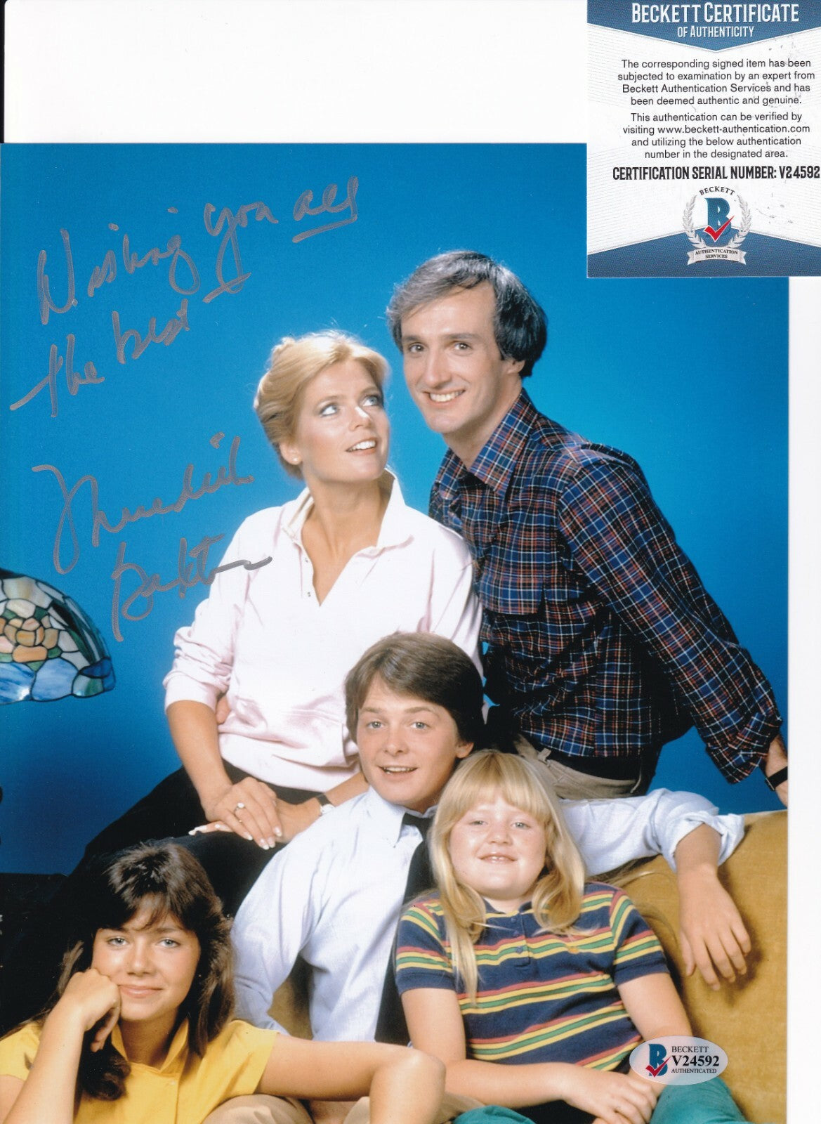 MEREDITH BAXTER signed (FAMILY TIES) Elyse Keaton 8X10 photo BECKETT BAS V24592