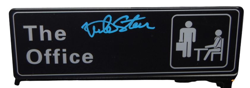 MIKE STARR signed (THE OFFICE) 9X3 SIGN *Grotti* BECKETT BAS BJ79598