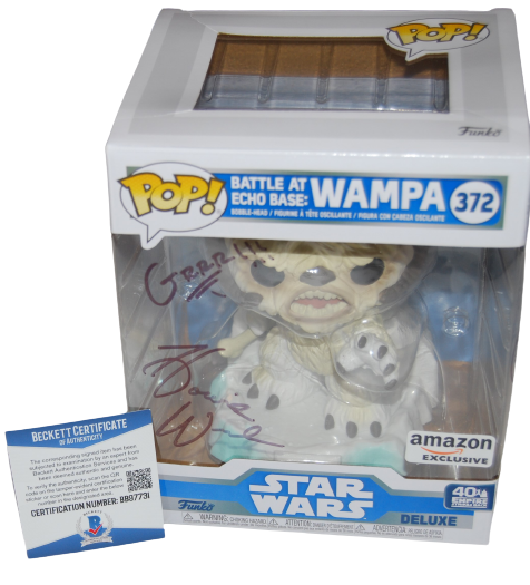 HOWIE WEED signed (STAR WARS) WAMPA 6" Funko Pop #372 BECKETT BAS BB977231