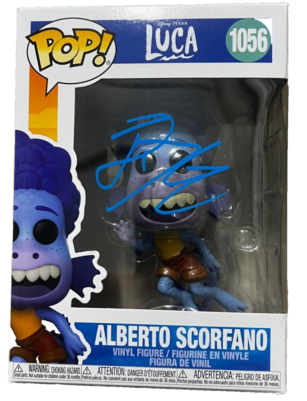 JACK DYLAN GRAZER signed (LUCA) Alberto Funko Pop #1056 BECKETT BAS BP59512