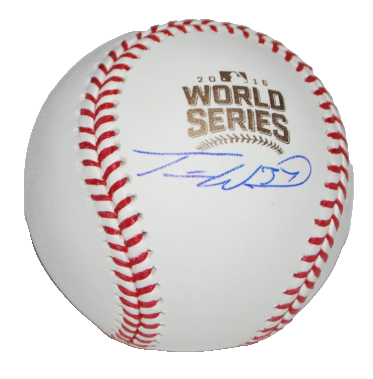 TRAVIS WOOD signed (CHICAGO CUBS 2016 World Series OML baseball BECKETT BY085914