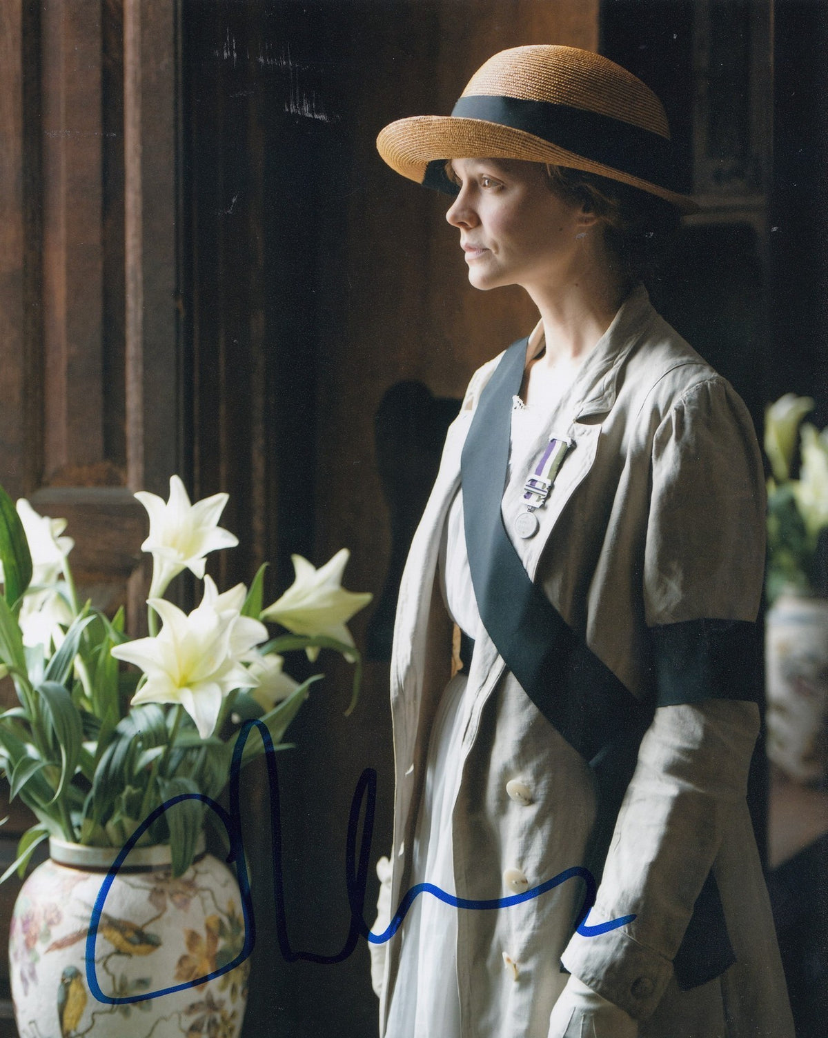 CAREY MULLIGAN signed (SUFFRAGETTE) ACTRESS 8X10 photo W/COA *MAUD WATTS*