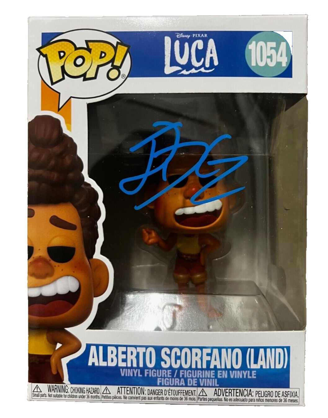 JACK DYLAN GRAZER signed (LUCA) Alberto Funko Pop #1054 BECKETT BAS BP59510