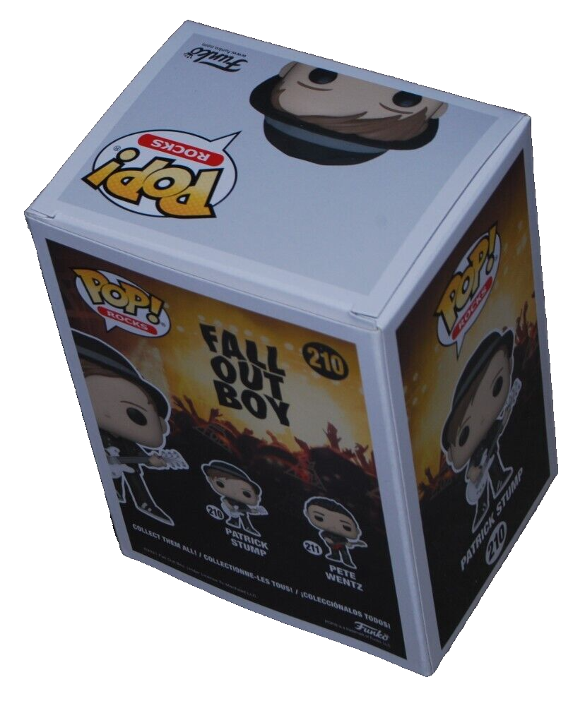 PATRICK STUMP signed (FALL OUT BOY) Funko Pop Rocks #210 BECKETT BAS BP89862