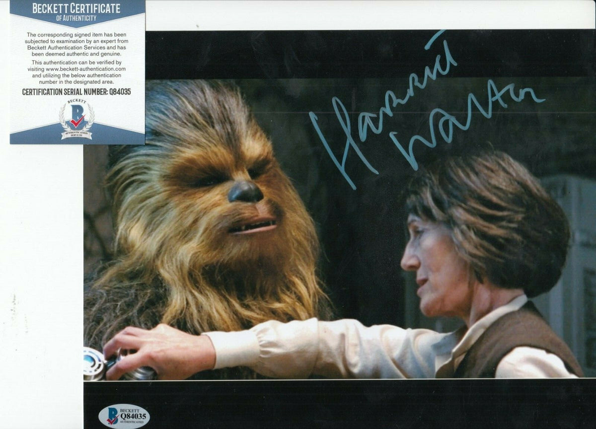 HARRIET WALTER signed (STAR WARS THE FORCE AWAKENS) 8X10 photo BAS BECKETT #8