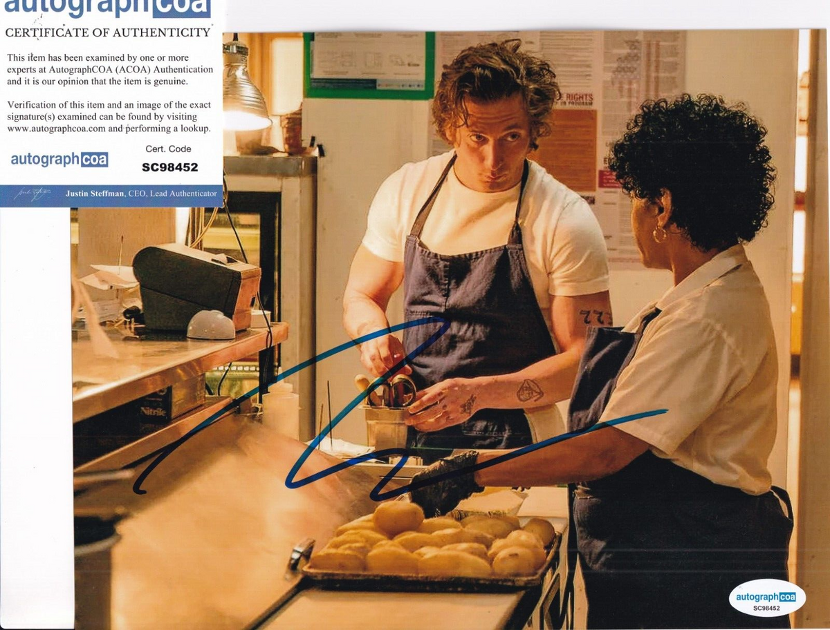 JEREMY ALLEN WHITE signed (THE BEAR) Chef Carmen 8X10 photo ACOA SC98452