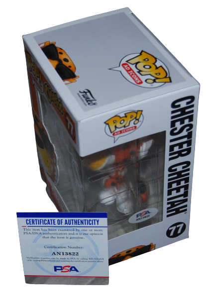 JOEL MURRAY signed (POP ICONS) Chester Cheetah #77 Funko Pop PSA/DNA AN13822