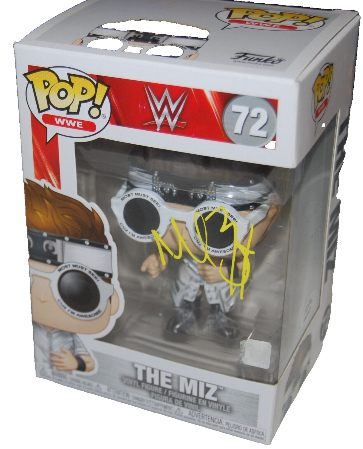 THE MIZ signed (WRESTLING) autographed WWE #72 Funko Pop PSA/DNA AN61472