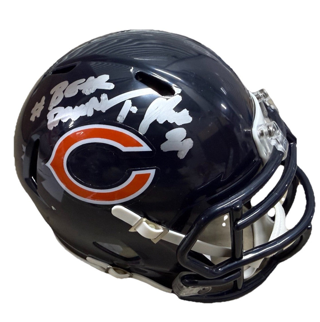 TYRIQUE STEVENSON signed (CHICAGO BEARS) 🐻 mini football helmet JSA COA CL20620