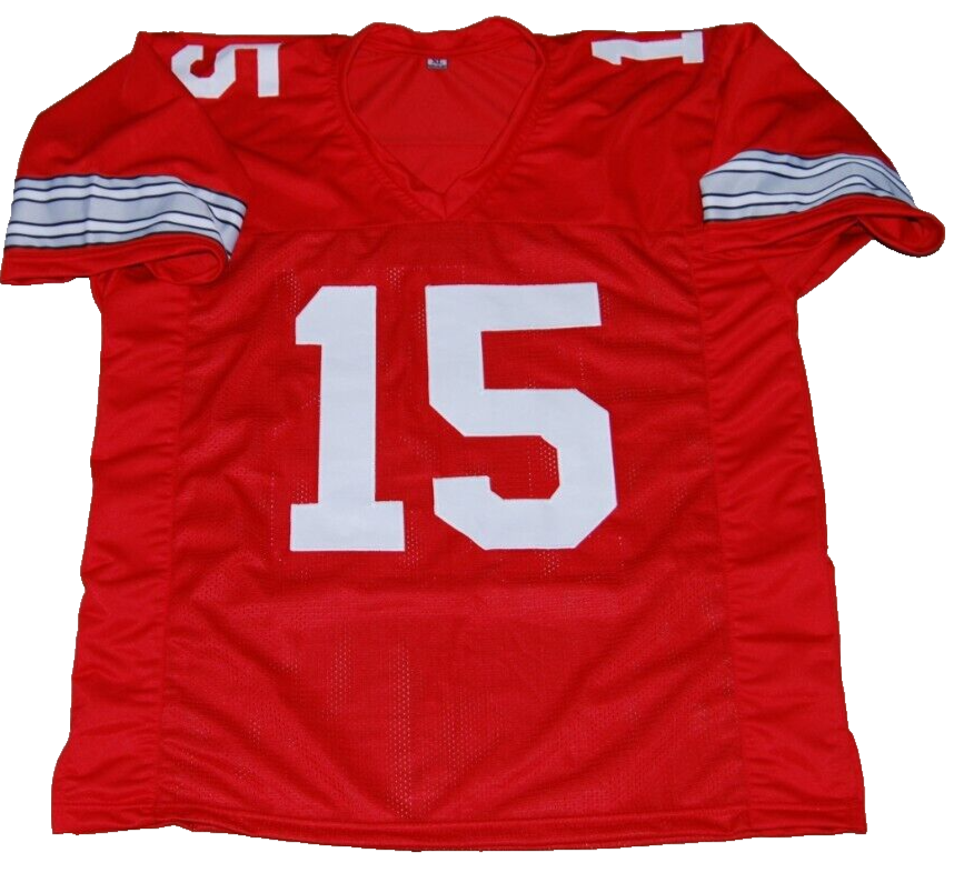 MIKE TOMCZAK signed (OHIO STATE BUCKEYES) Custom football jersey BECKETT BAS