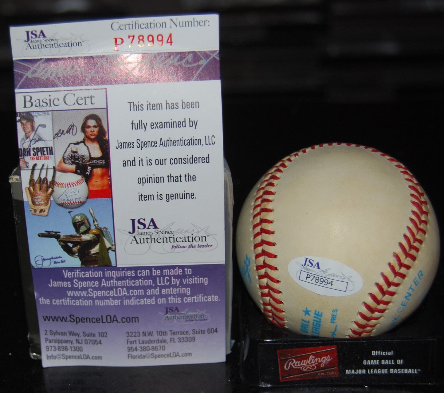 EARLY WYNN signed OAL autographed baseball (CHICAGO WHITE SOX) JSA Authentic