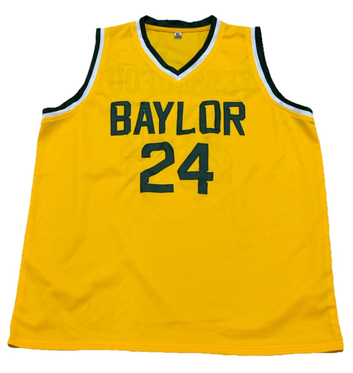TOUNDE YESSOUFOU signed (BAYLOR BEARS) Yellow basketball jersey JSA CM85788