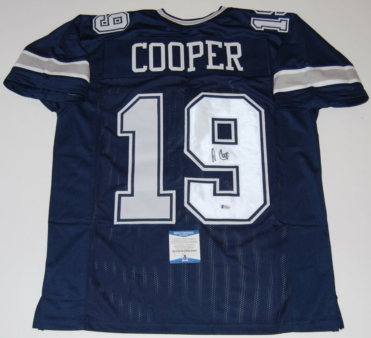AMARI COOPER signed (DALLAS COWBOYS) Custom XL football jersey BECKETT BAS