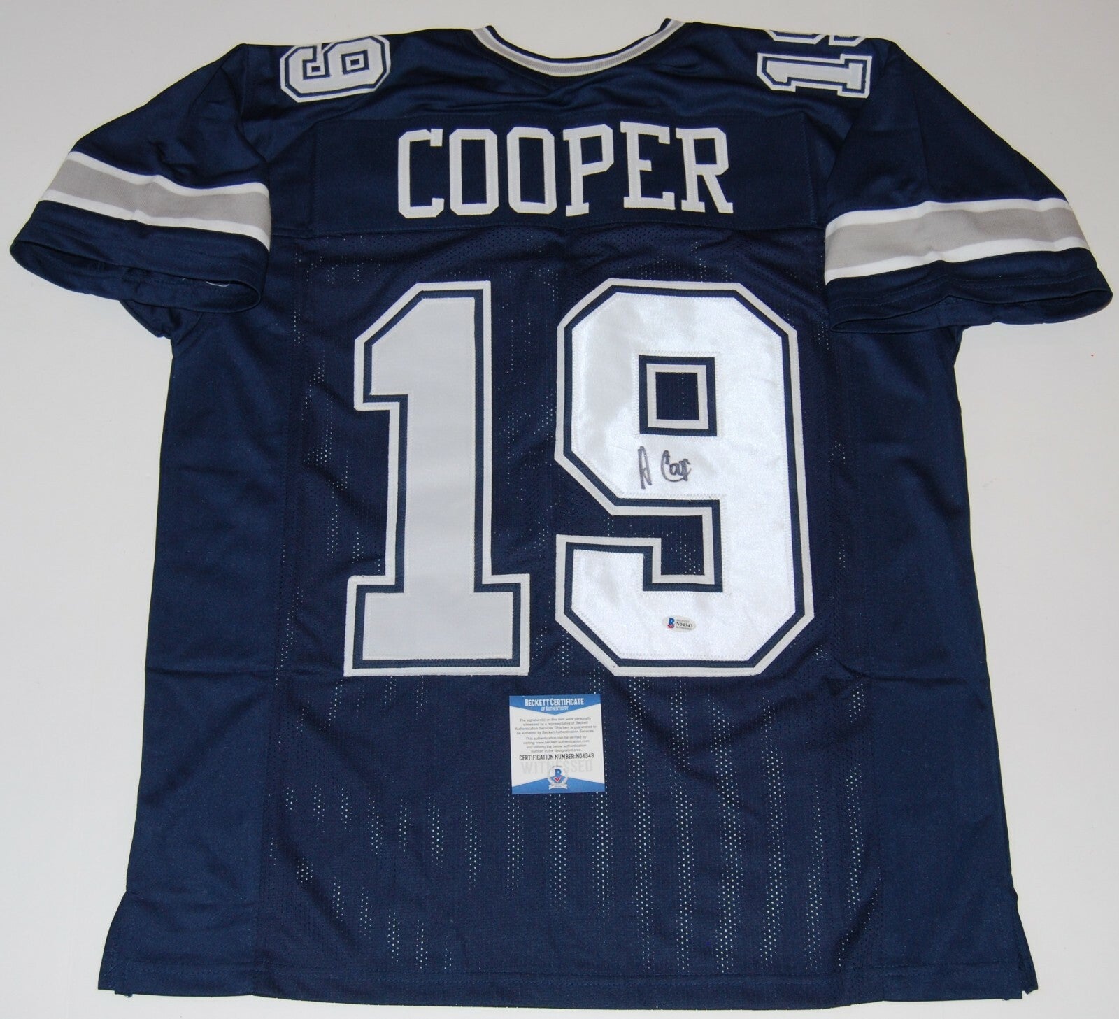 AMARI COOPER signed (DALLAS COWBOYS) Custom XL football jersey BECKETT BAS