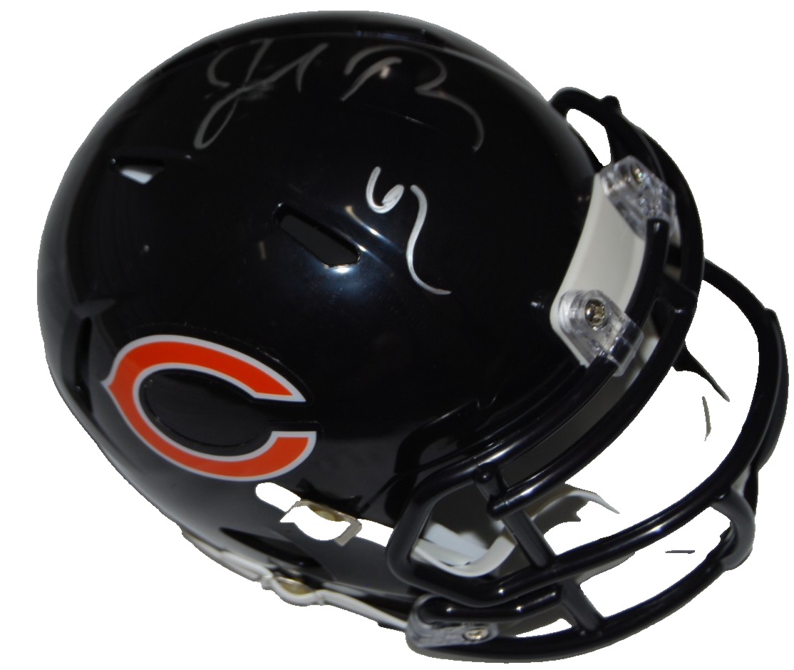 JOE THUNEY signed (CHICAGO BEARS) 2026 mini football helmet JSA COA CR86548